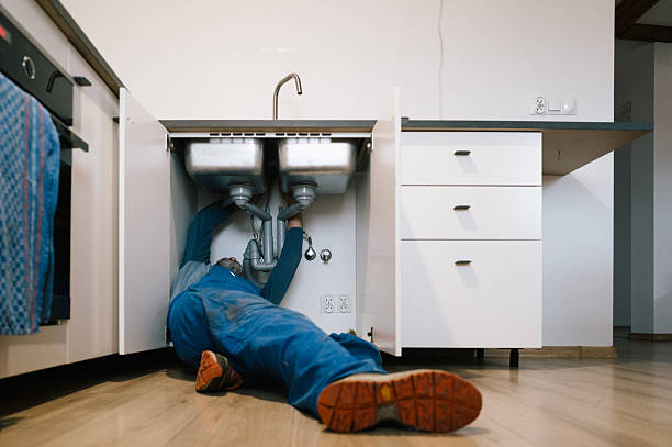 Professional Emergency Plumber technician working in North Beach, MD